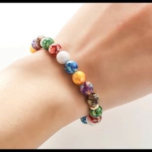 Chakra Volcanic Stone Bracelet